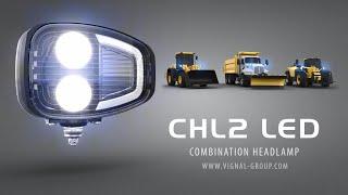  CHL2 LED combination headlamp for industrial vehicles and snow plow