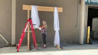 Wood Arch Draping Demo