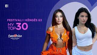  Festivali i Këngës 63 | My Top 30 | Eurovision 2025