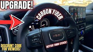 Chevy Silverado & GMC Sierra Steering Wheel Upgrade – Carbon Fiber & Better Grip!