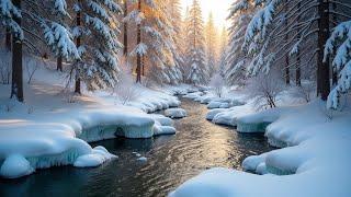 BEAUTIFUL Winter Scenery 4K with Calming Music️Soothes the nervous systems and refreshes the soul