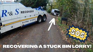 RECOVERING A STUCK BIN LORRY!