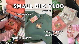 The ugly side of building a small business | small biz life unfiltered, studio makeover, embroidery