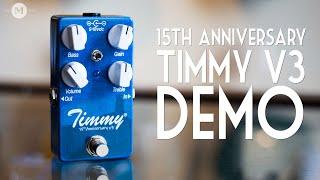 Paul Cochrane Timmy V3 Demo - 15th Anniversary Transparent Gain Pedal with Mass Street Music