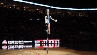 The Red Panda Acrobat Flips 5 Bowls on to Her Head (1080p)