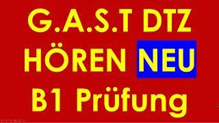 G.A.S.T DTZ B1, Hören, Prüfung B1 Neu 2024 #dtz #dtzb1 #dtzhören