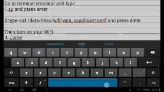 HOW TO RECOVER WIFI PASSWORD ON ROOTED ANDROID DEVICE