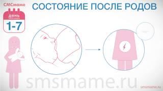 1-7 день, состояние после родов, снятие швов, восстановление после родов, здоровье матери.