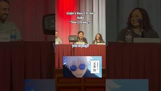 Gojo’s Voice Actor Says, “You Crying?” #Shorts