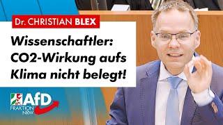 Klimamodelle haben zwei gewaltige Haken! – Dr. Christian Blex (AfD)