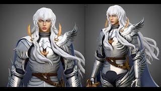 Griffith Berserk - Fanart Character modeling Blender 4.2