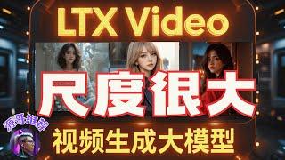 LTX-video大模型，开源的，大尺度的，速度很快的AI视频生成模型，可以本地部署，可以线上免费体验，速度真的快。