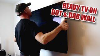 Hanging a Heavy TV on Dot and Dab Plasterboard using Wall Bolts