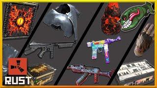 Rust Skins | Black Diamond Thompson, Neon Food Storage, Nocturnal Beast AR, Sweet Dreams SMG #375