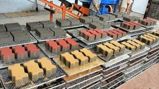 3 PCS COLOR PAVER BLOCK MAKING MACHINERY | #flyashbrickmachine #paverblock  #flyash  #flyashbricks