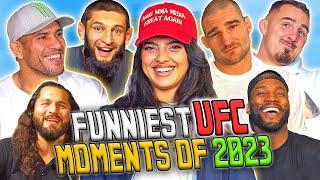 Funniest UFC moments of 2023 FT. Khamzat Chimaev, Sean Strickland, Alex Pereira, Jon Jones & more!