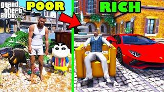 Franklin Change His Poor Life To Ultra Rich Trillionaire Life In GTA 5 | SHINCHAN and CHOP