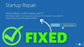 Fix: Startup Repair Couldn't Repair your PC Windows 10/ 11/ 7