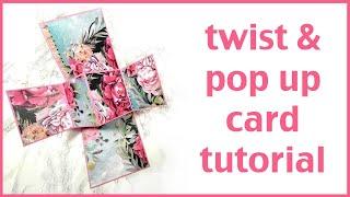 Twist & Pop Up Card Tutorial | How to make an easy pop up card making