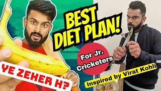 ZABARDAST DIET Plan for Cricketers | Veg & Non-Veg (CHEAP & BEST) | Inspired By VIRAT KOHLI