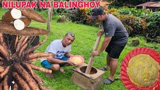 Unang Harvest ng Sitaw Nagluto kami ni tatay ng Nilupak na balinghoy Pagkatapos magtabas sa bukid