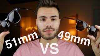 Ray-Ban Clubmaster Size Comparison 49mm vs 51mm