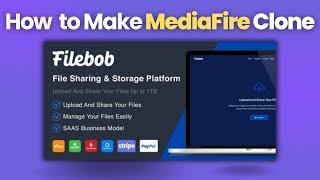 How To Make MediaFire Clone Website | Filebob - File Sharing And Storage Platform (SAAS Ready)