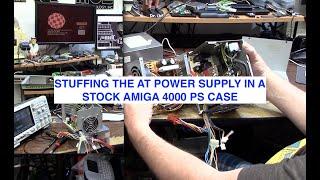 Stuffing the AT power supply into a stock Amiga 4000 PS case