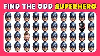 Find the ODD Emoji Out - Ultimate Superhero Quiz ‍️ Emoji Challenge