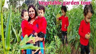 यश,यशी चले सब्ज़ियो के बागान || VLOG ~ 2 || Vegetable Garden Tour || Seema Raj Twins ||