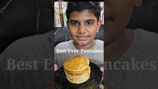 Nikil's Pancakes #ytshorts #easycooking #vidhuskitchenvlogs #eveningsnacks #pancakes #kidscooking