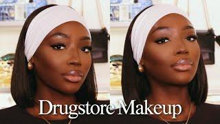 Detailed Drugstore Makeup Tutorial for WOC - MUST HAVE Affordable Makeup for Darkskin | AMINACOCOA