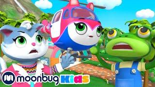 Kat's Base Energy Crisis | Gecko's Garage | Cartoons for Kids - Trucks | Moonbug Kids Playground