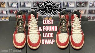 JORDAN 1 CHICAGO "LOST & FOUND" (REIMAGINED) LACE SWAP !!! LACE LAB vs YOFOX (CUSTOM)