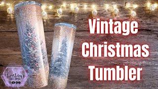 Full Water Slide Christmas Wrap Tumbler and Mixing Glitters for the PERFECT Ombre!