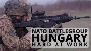 NATO’s multinational battlegroup in Hungary  is hard at work