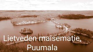 Lietveden maisematie, Puumala (Drone ilmakuvaa)