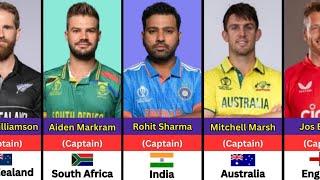 T20 World Cup 2024 - All 20 Teams Captain List | T20 World Cup 2024