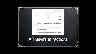 What is an "affidavit" in a motion in civil litigation? Legalese Translator ep. 20