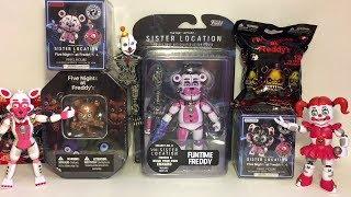 Five Nights at Freddy's Funtime Freddy Sister Location Figure Mystery Minis Blind Bags Box Opening