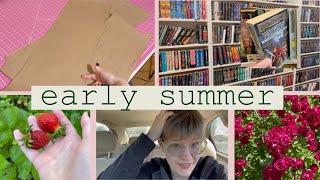 Tasting Strawberries and Cutting Off All My Hair (again)  Summer Vlog