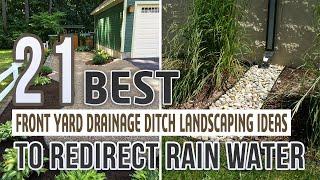 21 Best Front Yard Drainage Ditch Landscaping Ideas To Redirect Rain Water