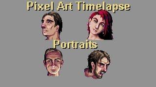 Pixel Art Timelapse - Portraits