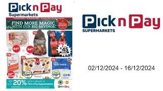 Pick n Pay specials - 02/12/2024 - 16/12/2024