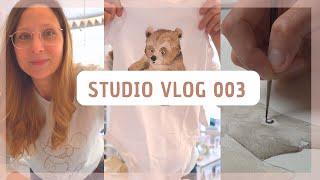 Meine eigenen T-Shirts?! Malen mit Aquarellfarbe, nähen und basteln mit Stempeln - StudioVlog 003