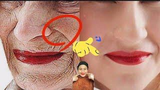 ️Face yoga for glowing skin nd tighten‍️ skin,5 Antiaging yoga‍️,Skin tighten, younger try#yoga