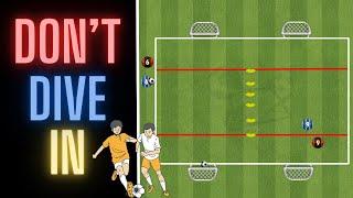 Don't Dive In | 1 vs 1 | Defending Drill | Football/Soccer