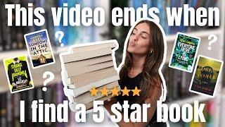 This video ends when I find a 5 star read!  *thriller edition* | booktube