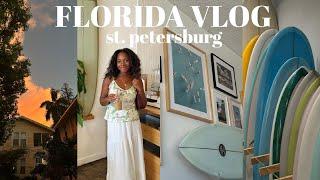 GIRLS TRIP VLOG! | exploring st petersburg florida, coffee shops + airbnb tour!