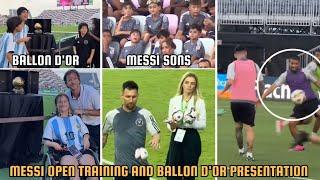 Messi's 8Th Ballon D'or And Open training session